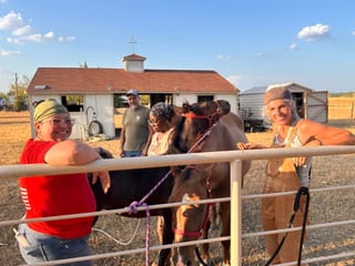 The crew at the barn, September 12.